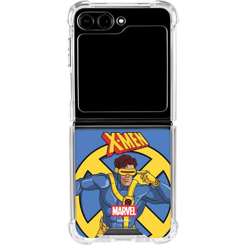 Marvel X-Men Cyclops Galaxy Z Flip6 Clear Case